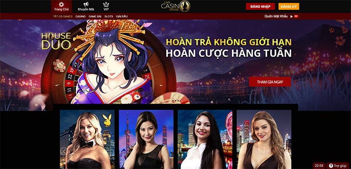 Giao diện nhà cái Live Casino