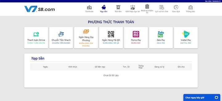 Gửi tiền V7