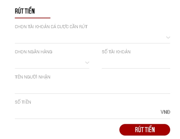 Rút tiền dễ dàng