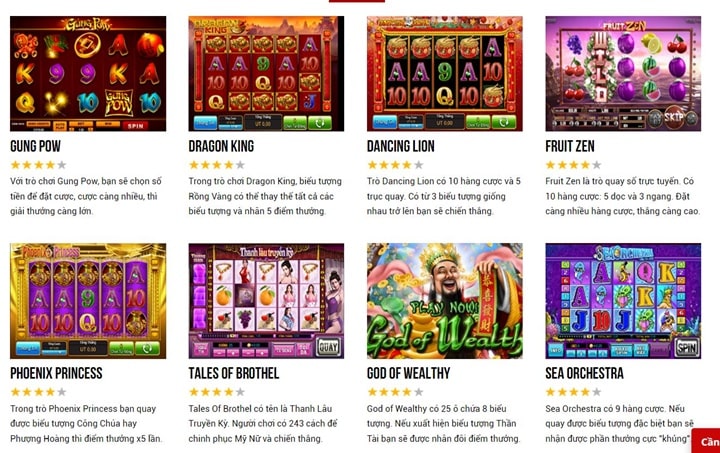 Slot game hái ra tiền