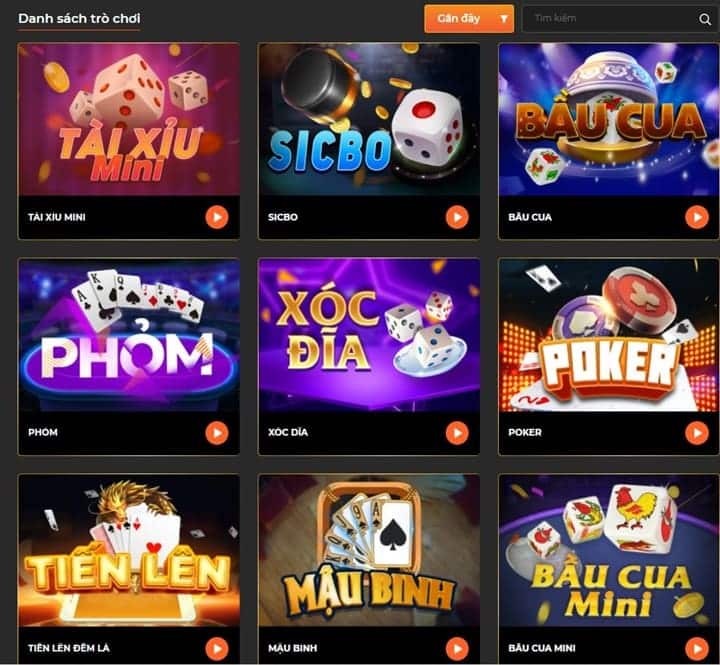 Sảnh game 3D có rất nhiều tựa game truyền thống