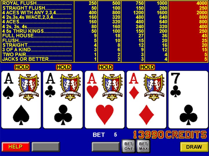 Trò chơi Video Poker