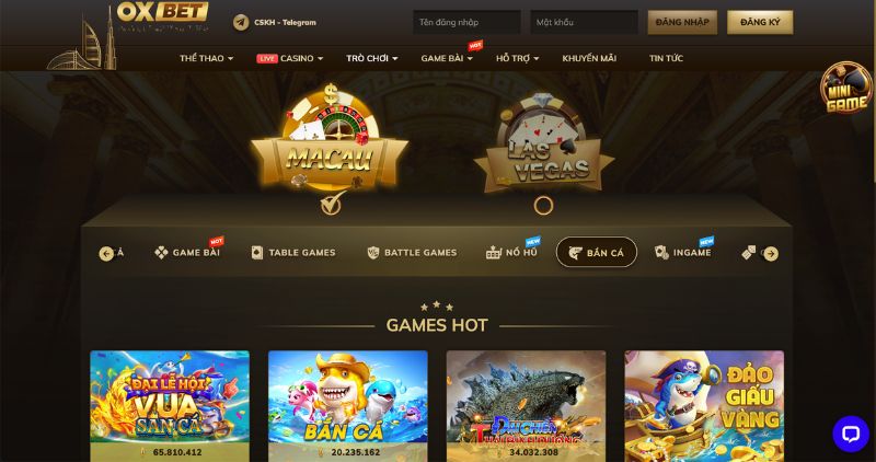 Game bắn cá Oxbet