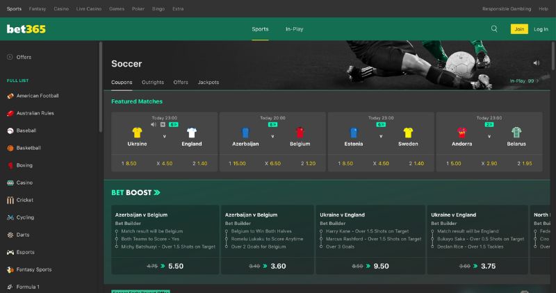 Bóng đá Bet365
