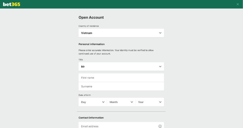 Đăng ký Bet365