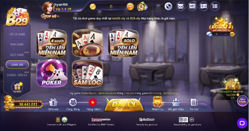 Game bài B29