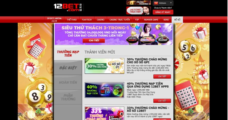 Khuyến mãi 12Bet