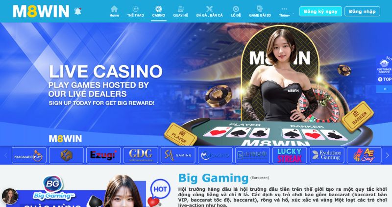 Live Casino M8win