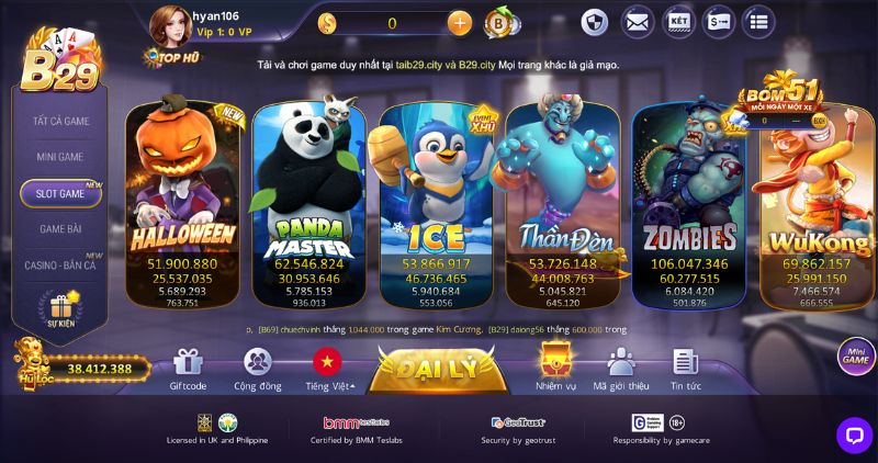 Slot game B29
