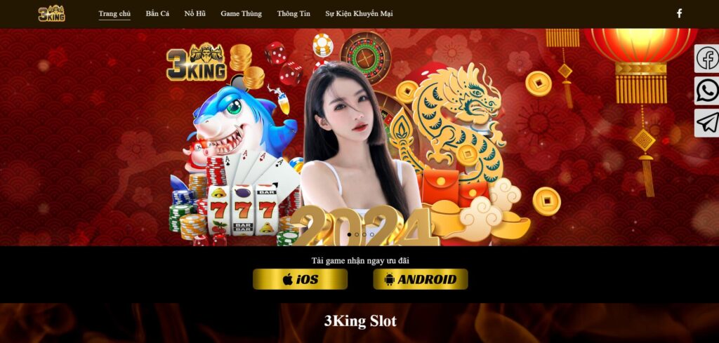 3King - Ứng dụng chơi tài xỉu casino uy tín