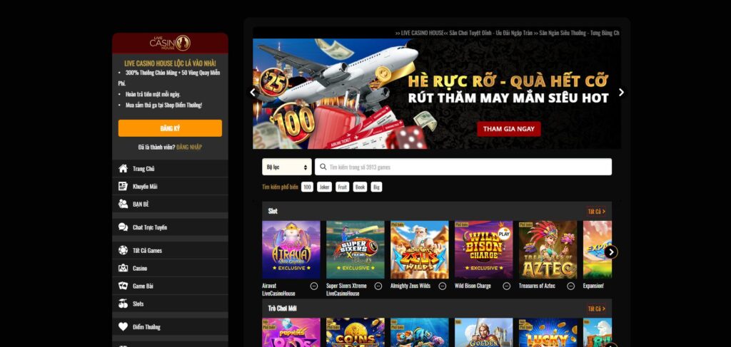 Live Casino House - Sân game nổ hũ quốc tế siêu xịn