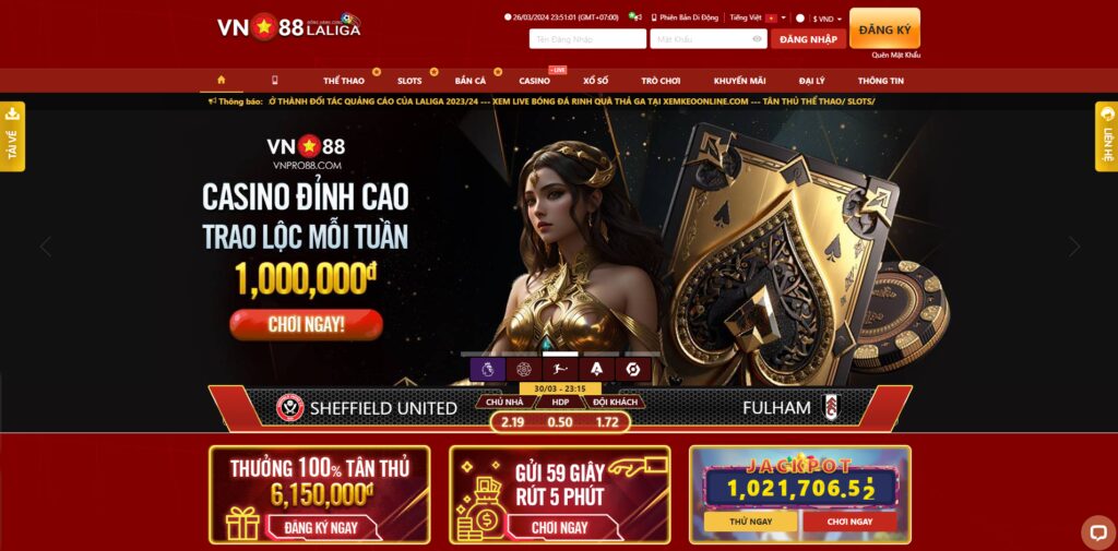 Trang web bắn cá đổi thưởng VN88