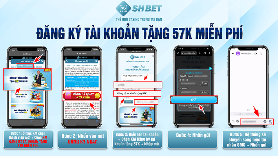 SHBET thưởng 57K